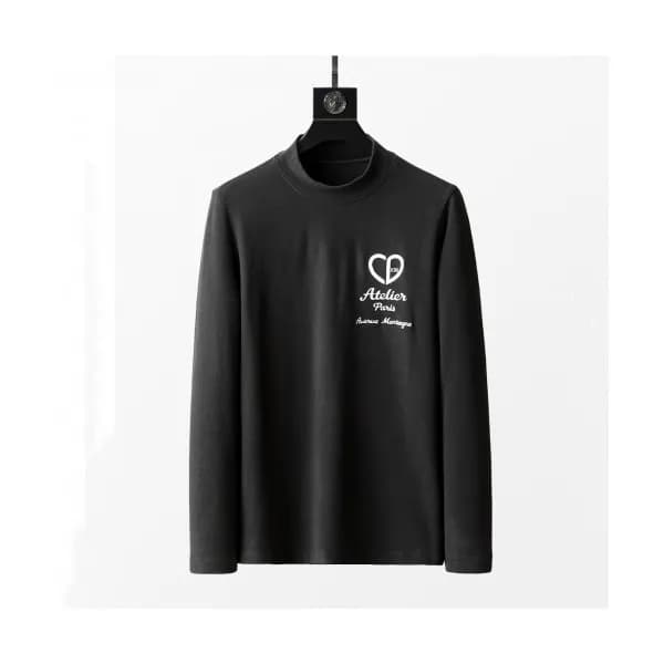 Dior Unisex Retro Logo Tshirts Black - 디올 2021 남/… - 1