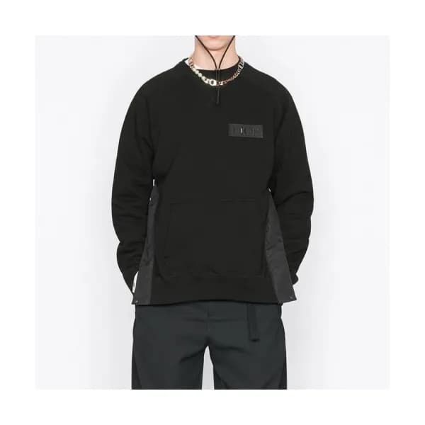 Dior Unisex Retro Logo Tshirts Black - 디올 2021 남/… - 1