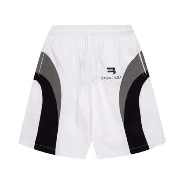 발렌시아가 남성 트렌디 화이트 반바지 - Mens White Half-pants - bal… - 1