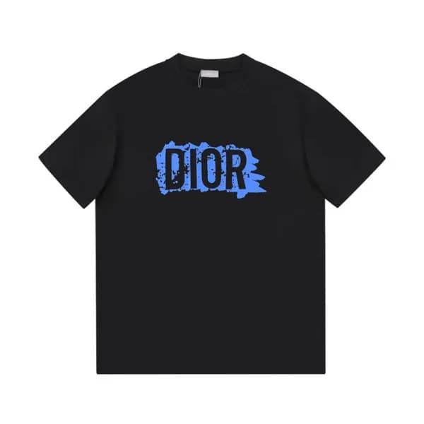 디올 남성 크루넥 블랙 반팔티 - Mens Black Tshirts - dio01732x - 1