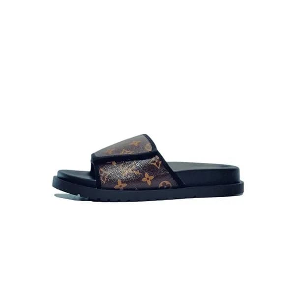 루이비통 남성 클래식 브라운 슬리퍼 - Mens Brown Slippers - lou042… - 1