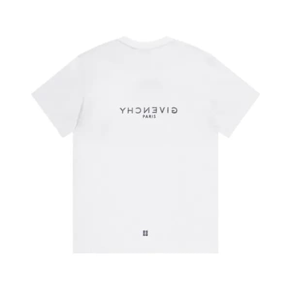 지방시 남성 크루넥 화이트 반팔티 - Mens White Tshirts - giv0750x - 1