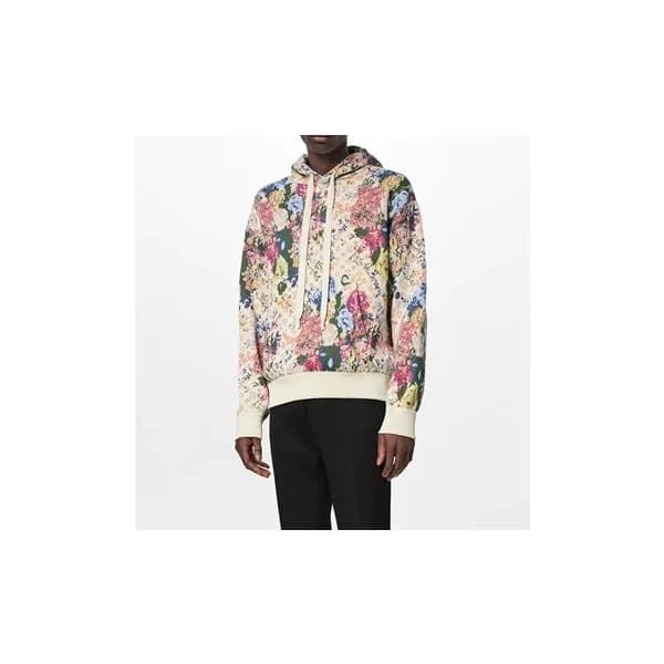 루이비통 남자 베이직 아이보리 후드티 - Unisex Ivory Hoodie - lou05… - 1