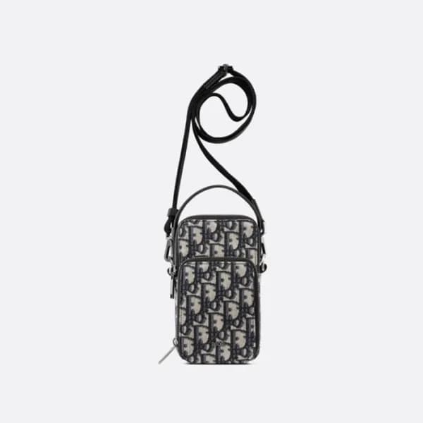 디올 남성 오블리크 네이비 카메라백 - Mens Navy Camera Bag - dio02… - 1
