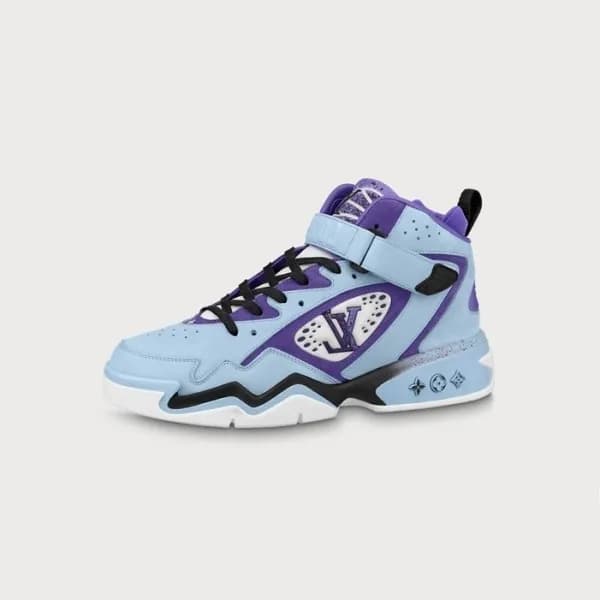 루이비통 남/녀 Trainer 퍼플 스니커즈 - Louis vuitton Unisex Pu… - 1