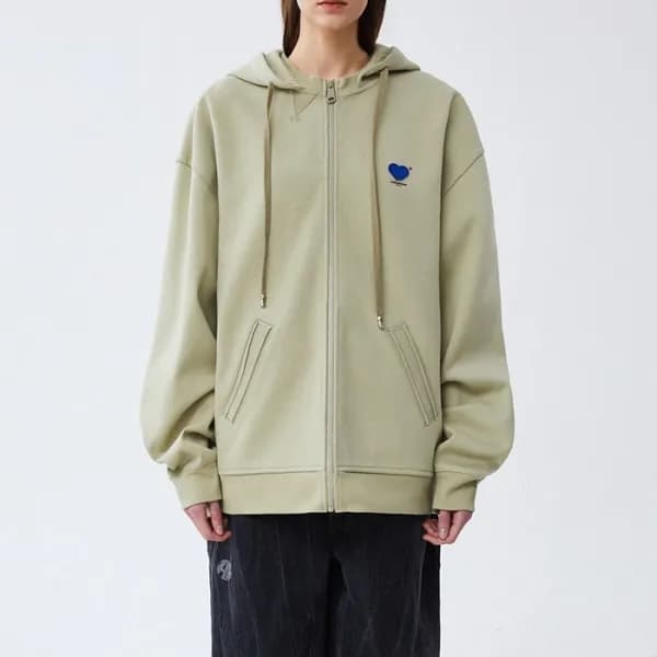 아더에러 남/녀 그레이 집업 후드티 - ADER Unisex Gray Hoodie - ad…