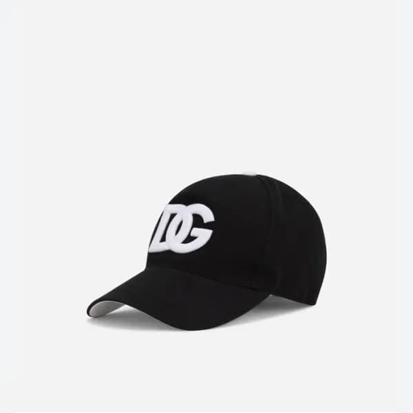 돌체앤가바나 남/녀 블랙 캡 - Dolce&Gabbana Unisex Black Cap -… - 1