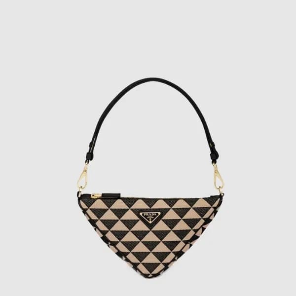 프라다 여성 자수 패브릭 미니 백 1BC543 - Prada Womens Embroider… - 1