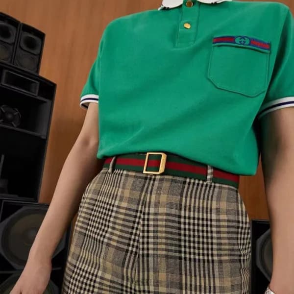 구찌 남성 그린 벨트 - Gucci Mens Green Belts - gu139x - 1