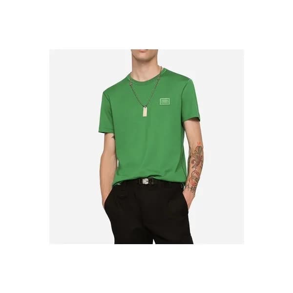 돌체앤가바나 남성 그린 반팔티 - Dolce&Gabbana Mens Green Tshirt… - 1