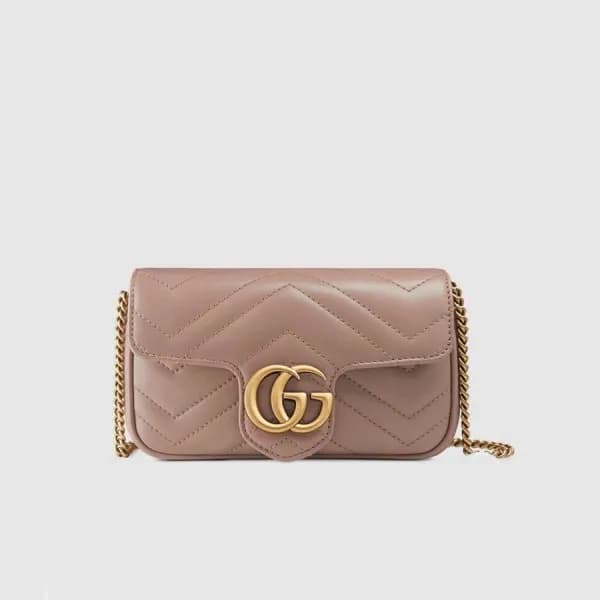 구찌 여성 베이지 슈퍼 미니 마몬트백 - Gucci Womens Beige Marmont … - 1