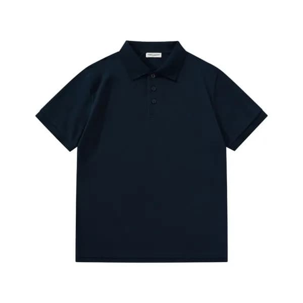 입생로랑 남성 네이비 폴로 반팔티 - Saint laurent Navy Short slee… - 1