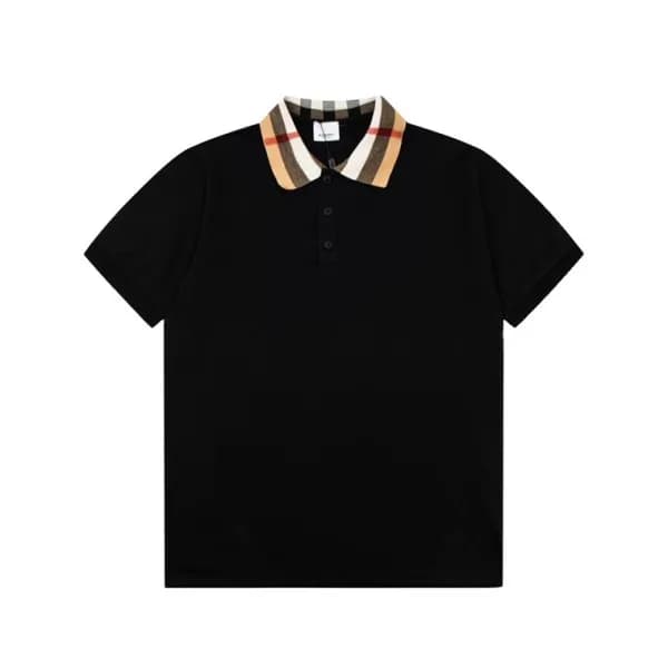 버버리 남성 블랙 크루넥 반팔티 - Burberry Mens Black Short Slee… - 1