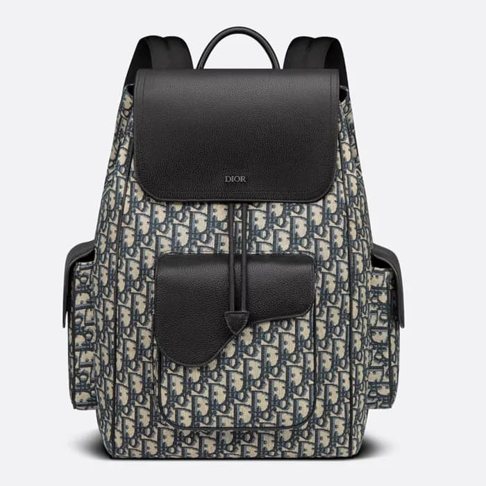 디올 남성 새들 오블리크 백팩 【매장-440만원대】 - Dior Mens Navy Back… - 1