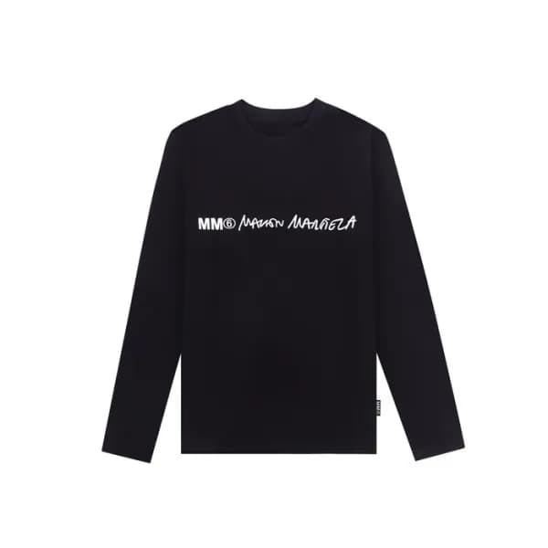 메종 마르지엘라 남성 블랙 긴팔티 - Maison Margiela Mens Black Ts… - 1