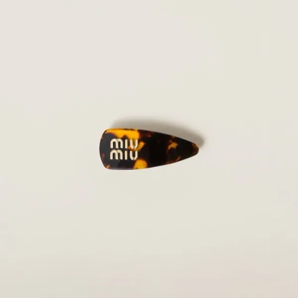 미우미우 여성 아크릴 헤어핀 - Miumiu Womens Acrylic Hairpin - … - 1