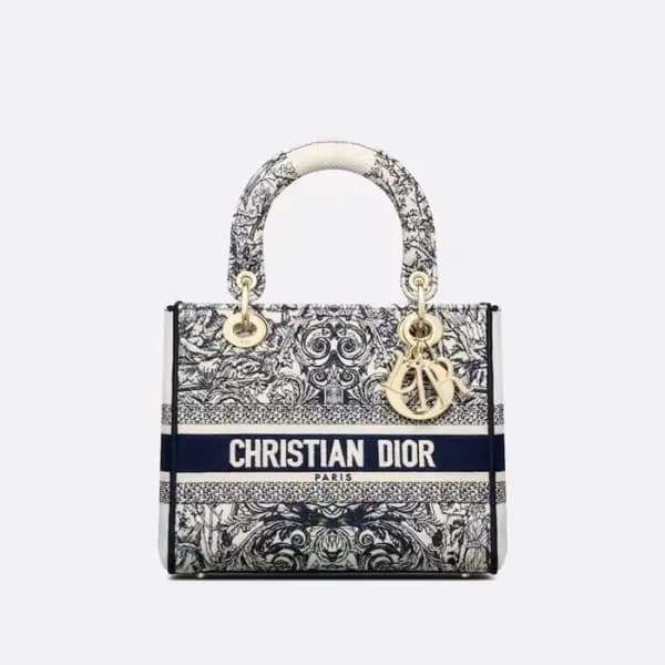 디올 여성 블랙 레이디 백 - Dior Womens Black Lady Bag - dib7… - 1