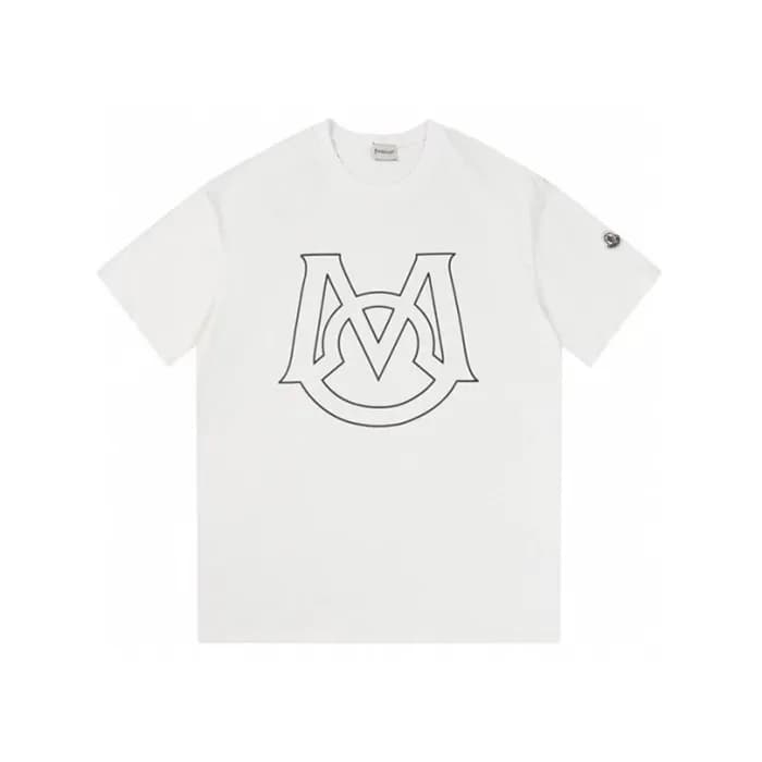 몽클레어 남성 화이트 티셔츠 - Moncler Mens White Tshirts - moc… - 1