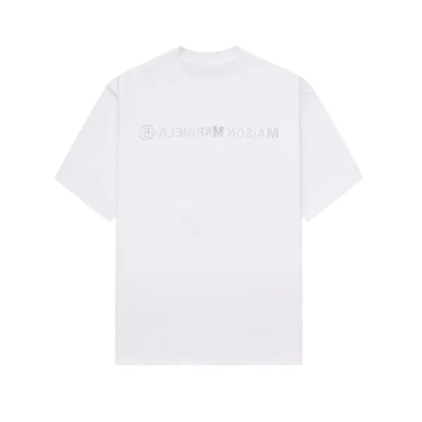 메종 마르지엘라 남/녀 화이트 반팔 티셔츠 - Maison Margiela Unisex W… - 1