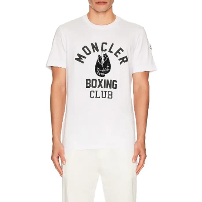 몽클레어 남성 화이트 반팔 티셔츠 - Moncler Mens White Tshirts - … - 1