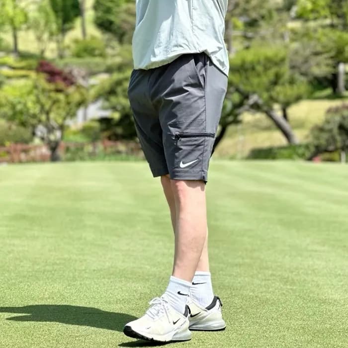 [NIKE × NOCTA] 녹타×나이키 남성 골프 숏슬리브 크루넥 & 쇼츠 팬츠 세트 - …