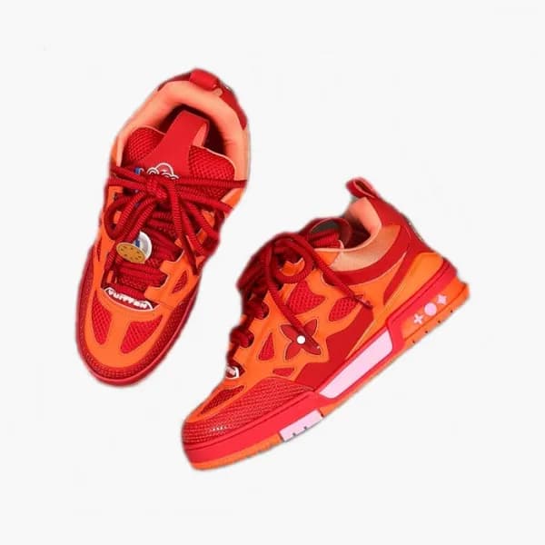 루이비통 남성 레드 스니커즈 - Louis vuitton Mens Skate Sneaker… - 1