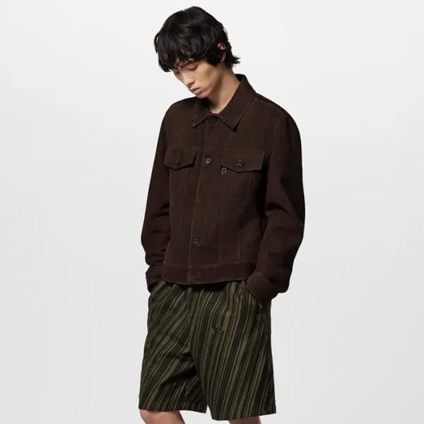 루이비통 남성 가죽 자켓 - Louis vuitton Mens Brown Jackets -… - 1