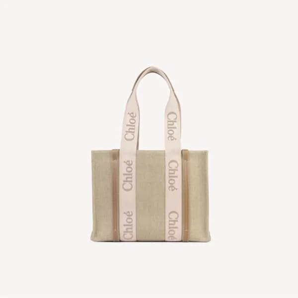 끌로에 여성 리넨 우디 토트백 - Chloe Womens Woody Bag - chb526… - 1