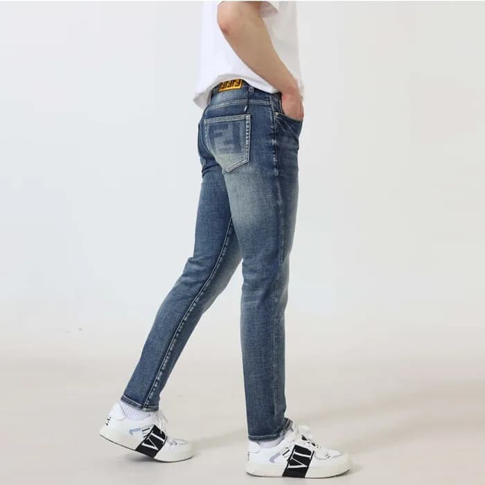 [당일배송] 펜디 남성 FF로고 스판 데님 팬츠 - dd717x - 1