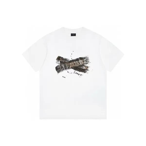 발렌시아가 남성 라운드 반팔 티셔츠 - Balenciaga Mens Round Tshirt… - 1
