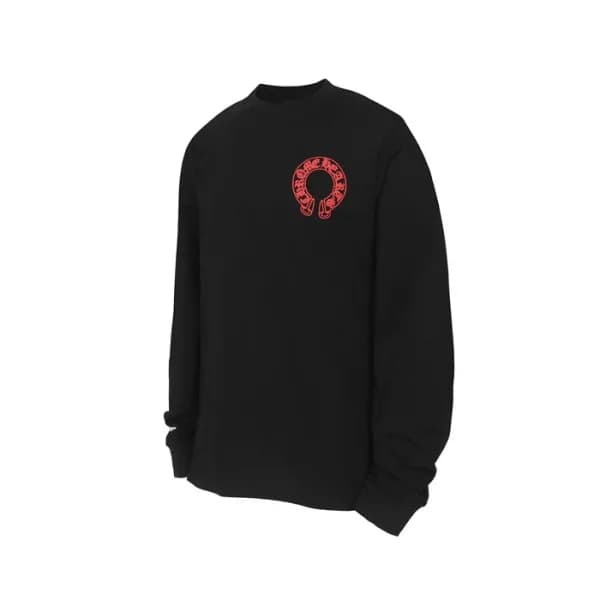 크롬하츠 남성 라운드 긴팔티 - Chrome Hearts Mens Round Tshirt … - 1