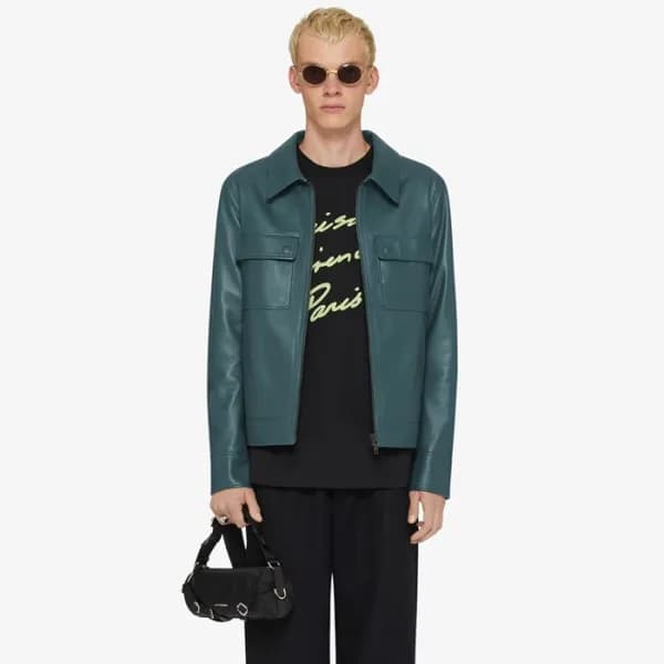 지방시 남성 가죽 자켓 - Givenchy Mens Leather Jacket - gic1… - 1