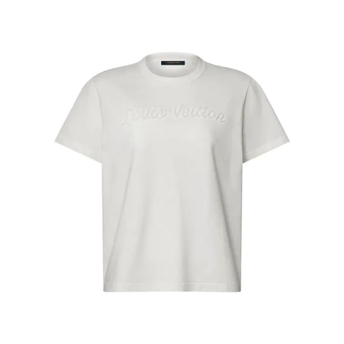 루이비통 여성 시그니처 자수 티셔츠 - Louis vuitton Womens Signatu… - 1