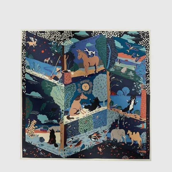 에르메스 여성 르 리브르 데소프 숄 - Hermes Womens Le Livre dEsop… - 1
