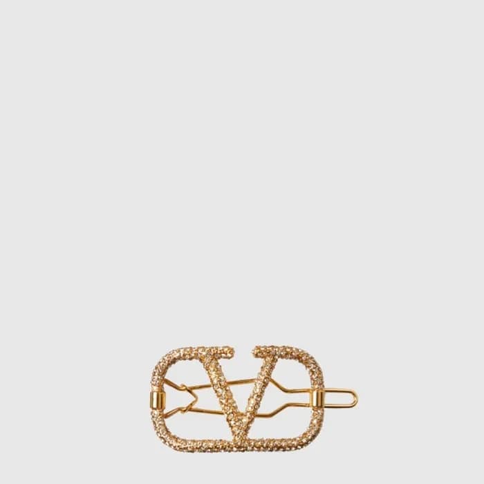 발렌티노 여성 크리스탈 헤어 클립 - Valentino Womens Crystal Hair Clip - acc10408x - 1