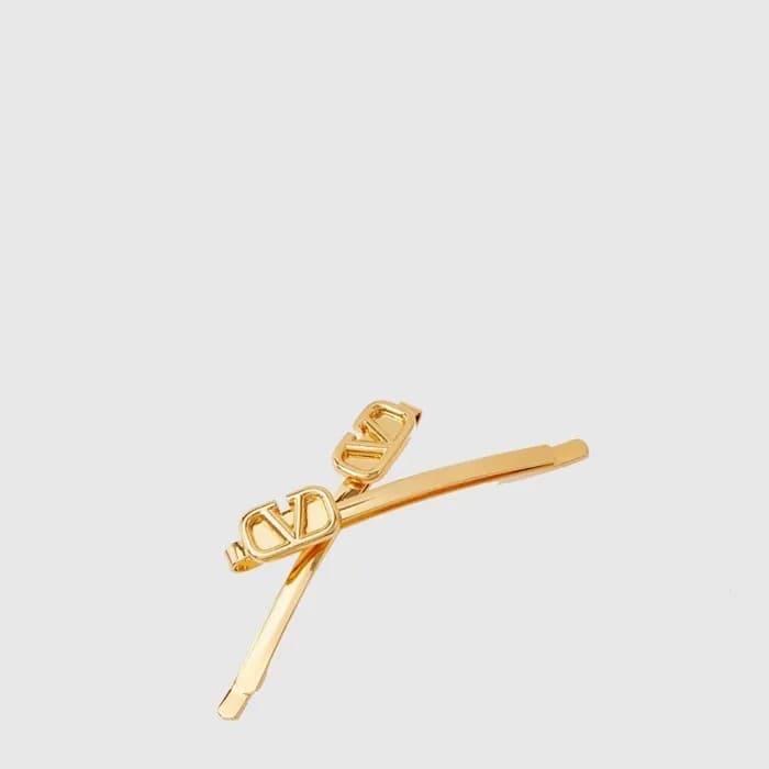 발렌티노 여성 골드 헤어 클립 - Valentino Womens Gold Hair Clip - acc10410x - 1