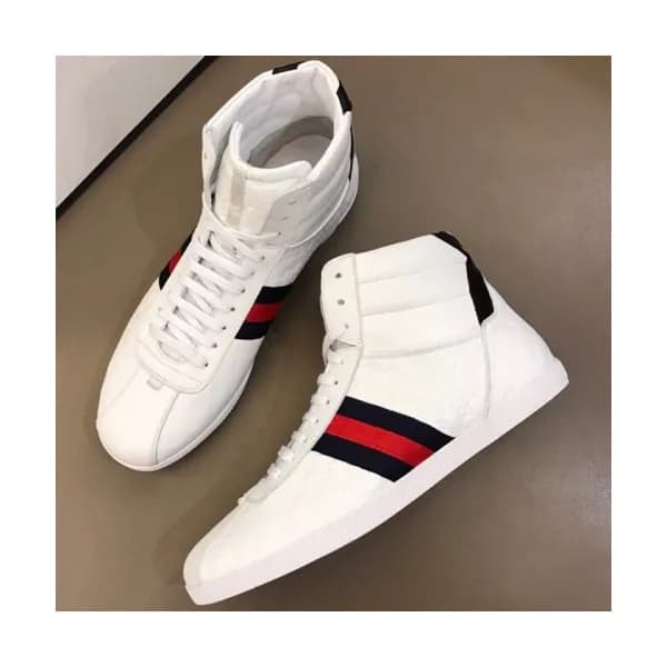 Gucci 2018 Mens Leather ACE Ankle Sneakers - 구찌 남성… - 1