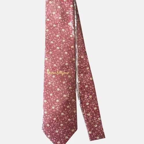 FERRAGAMO MENS NECKTIE RED - 페레가모 남성용 넥타이 레드 - 1
