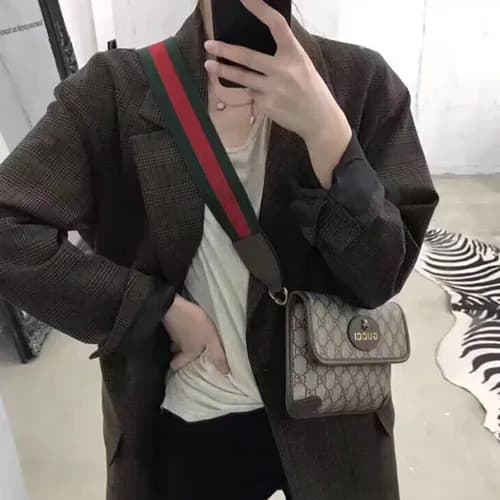 Gucci GG Jacquard Mini Shoulder Bag,20CM - 구찌 GG 자… - 1