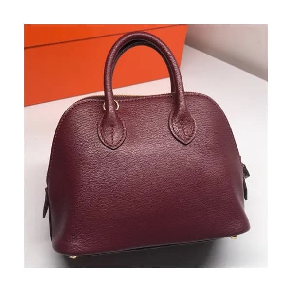 Hermes Mini Bolide Goat Skin Leather Tote Bag ,18c… - 1