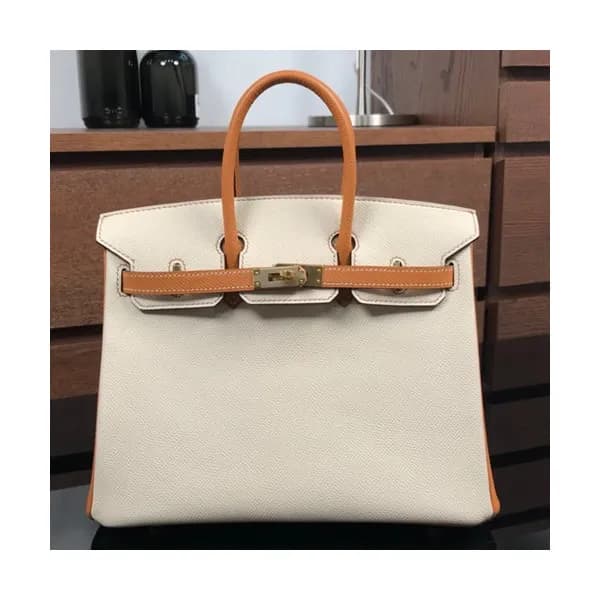 Hermes Birkin Epsom Leather Tote Shoulder Bag ,25c… - 1