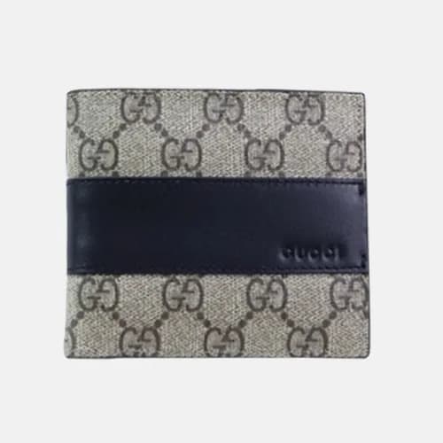 Gucci 2019 Mens Eden Supreme Canvas and Leather Wa… - 1