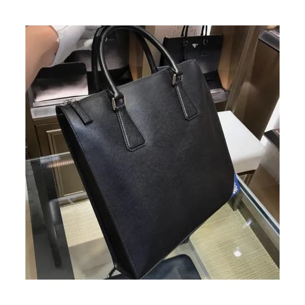 Prada Saffiano Mens Business Bag ,34CM - 프라다 사피아노 … - 1