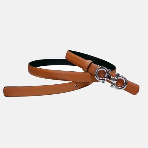 Salvatore Ferragamo 2019 Ladies Gancini Buckle Lea… - 1