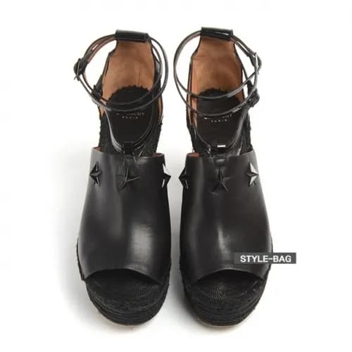 Givenchy 2019 Women's Star Wedge Leather Sand… - 1