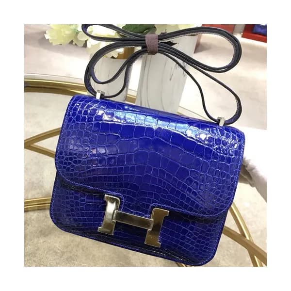 Hermes Constance Crocodile Leather Shoulder Bag,18… - 1