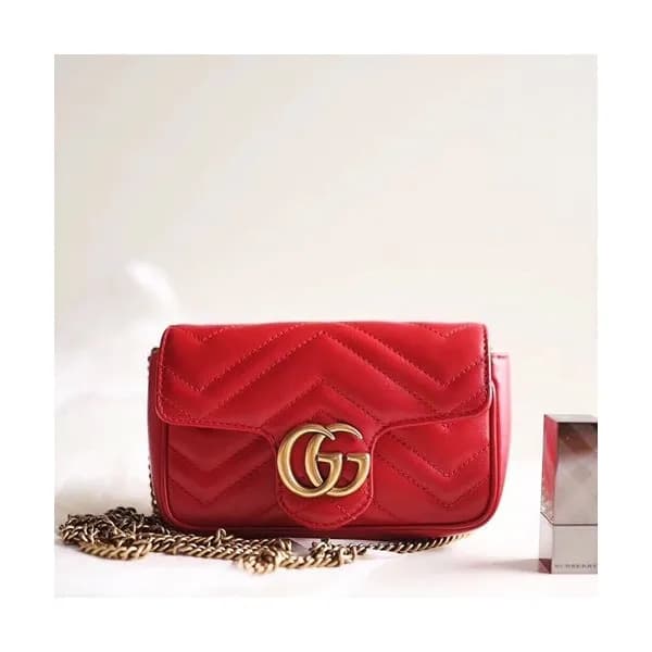 Gucci GG Marmont Matlase Super Mini Women Shoulder… - 1