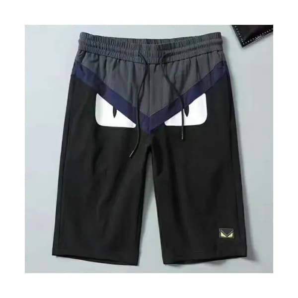 Fendi 2019 Mens Casual Monster Eyes Trianing Shor… - 1