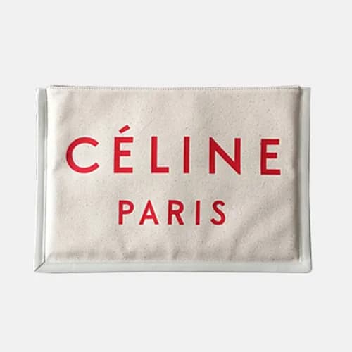 Celine Canvas Clutch Bag,37CM - 셀린느 캔버스 남여공용 클러치백 … - 1