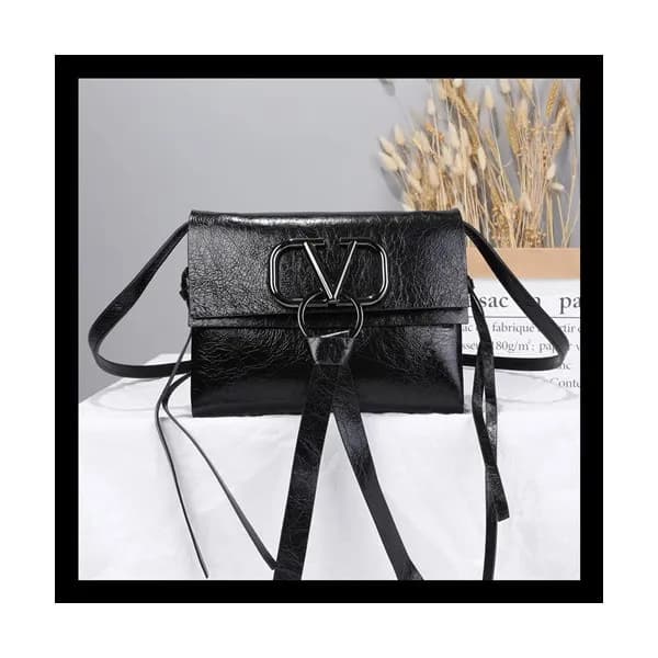 Valentino 2019 V-ring Leather Mini Shoudler Bag,21… - 1